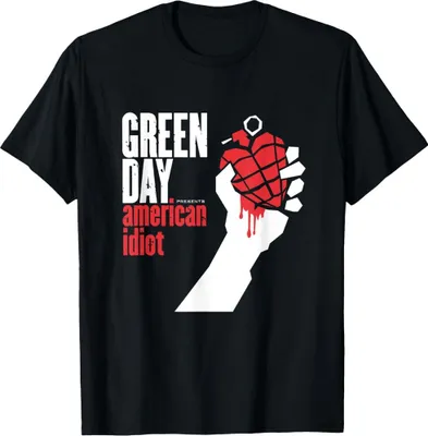 Immagine prodotto di Green Day - Maglietta "American Idiot" per bambini RO11866 (92) (Nero)