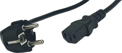 Zdjęcie produktu dla Kabel sieciowy AC 1,5 m C13 10 A czarny