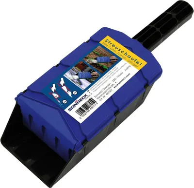 Produktbild von Sonneck Streuschaufel Kunststoff, blau - schwarz für Streugut