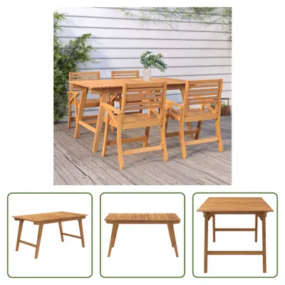 Obrázok produktu pre The Living Store záhradný stôl 150x90x75 cm z masívneho dreva akácie