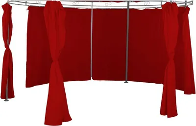 Produktbild von 6er-Set Seitenteile für Pavillon Ø 3,5m rund Farbe wählbar Polyester