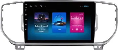 Image de Autoradio avec Bluetooth et CarPlay pour Kia Sportage 4 QL (2016-2018) – Compatible avec Apple et Android – Système stéréo – Système de navigation – 1 Go/16 Go