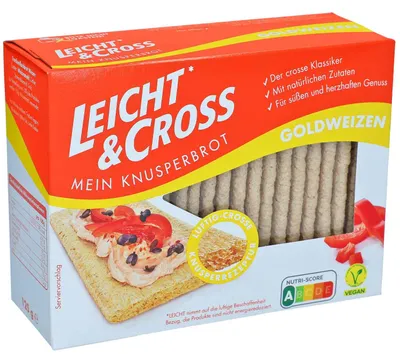 Produktbild von Leicht & Cross Mein Knusperbrot Goldweizen 125g
