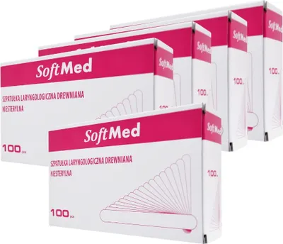 Immagine prodotto di x 100 pezzi Spatola ENT, bastoncini di legno, non sterile, Softmed