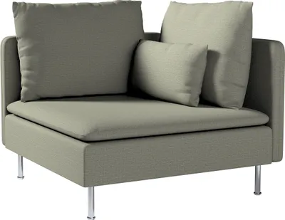 Produktbild von Dekoria Bezug für Söderhamn Eckelement, grau-beige, Bezug für Eckelement