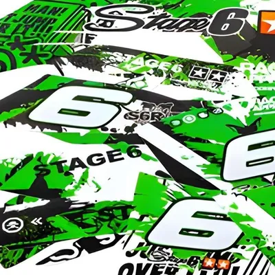 Produktbild von 23-teiliges STAGE6 Pink Black Verkleidungs-Aufkleber-Set für Derbi X-TREME Euro 4