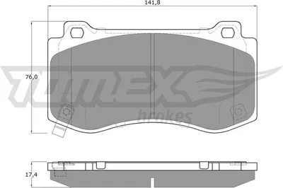 Produktbild von TOMEX brakes Bremsbeläge Satz Vorne Bremsklötze für JEEP GRAND CHEROKEE III (WH, WK) TX 19-95