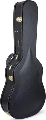 Produktbild von Crossrock Gitarrenkoffer für Akustikgitarren CRW600DBK mit gewölbtem Deckel, Schwarz