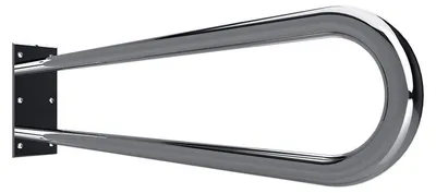 Imagen del producto de Barra de apoyo en forma de U, de 81,3 cm, fabricada en acero inoxidable