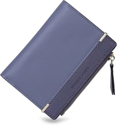 Produktbild von Geldbörse mit Klein und im Kurzformat Portemonnaie Damen, aus Glattem und Weichem Kunstleder Portemonnaie Kleine Brieftasche Geldbörse Für Frauen