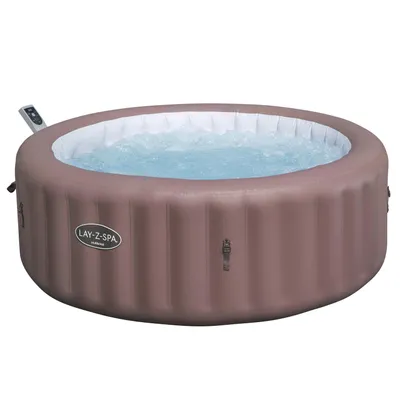 Produktbild von Bestway® LAY-Z-SPA® Energiespar-Whirlpool Hawaii AirJet™ mit App-Steuerung + integrierter UltraFit™ -Pumpeneinheit, für 6 Personen Ø 196 x 71 cm, Terrakotta