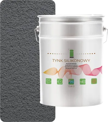 Produktbild von Silikonputz für Außenfassaden, Stahlgrau, 1,5 mm Premium, 15 kg
