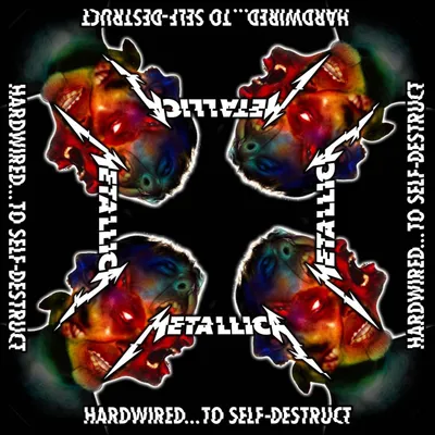 Obrázek produktu pro Metallica - "Hardwired To Self Destruct" Bandana for Men/Ladies Uni RO7027 (One Size) (Black)