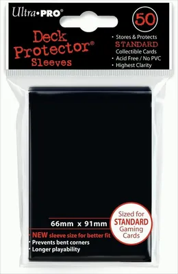 Produktbild von Amigo Ultra Pro Raven Black Protector Hüllen 50 Stück Packung