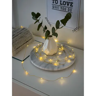 Produktbild von Konstsmide Weihnachtsbeleuchtung Micro LED Lichterkette 20 warmweiße Dioden GL240