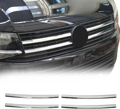 Produktbild von Kühlergrill Leisten für VW T6 Transporter Caravelle Trendline 2015-2019 Chrom 4x