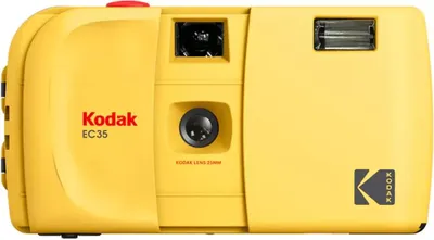 Imagen del producto de Cámara de película Kodak EC35, color amarillo mantequilla