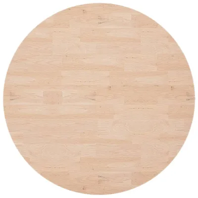 Immagine prodotto di Piano Tavolo Rotondo Ø90x4 cm Massello di Rovere Non Trattato