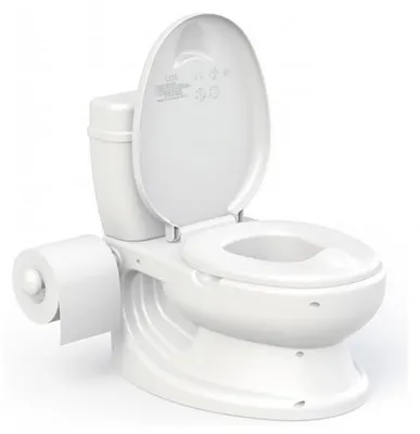 Image de Pot toilette blanc réaliste bébé - mini wc apprentissage propreté - education