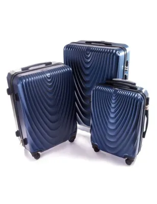 Produktbild von Reisekoffer 663, Farbe: dunkelblaues Set