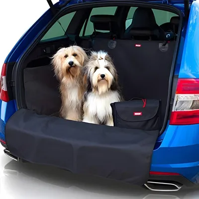 Produktbild von PolkaHome® Universelle Kofferraumschutzmatte – Wasserdichte Auto-Seitenschutz, 140 x 90 cm, Schwarz