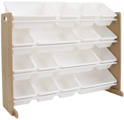 Produktbild von Spielzeug-Organizer von GINGER HOME, Holz und Weiß, JWTR-3278