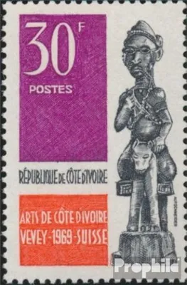 Produktbild von Briefmarken Elfenbeinküste 1969 Mi 345 (kompl.Ausg.) postfrisch Kunstausstellung