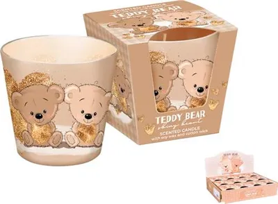 Zdjęcie produktu dla Świeca bożonarodzeniowa w szkle TEDDY BEAR 115 g