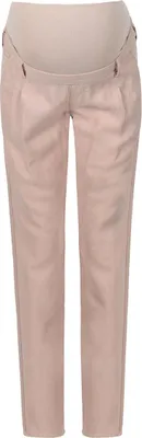 Immagine prodotto di Pantaloni prémaman eleganti in viscosa beige con ombelico