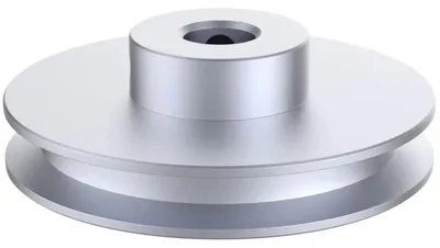 Produktbild von Omgoods - Rillenriemenscheibe, 80 mm Durchmesser, mit 20 mm Bohrung für Bohrmaschine