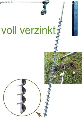 Produktbild von Bohrmaschine Erdbohrer 30mm mit langer Wendel - Pfahlbohrer oder Pflanzbohrer
