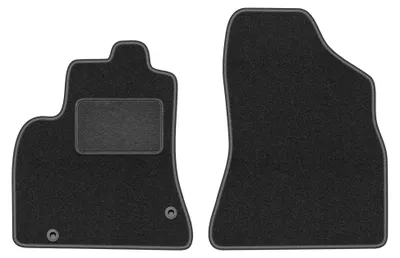 Image de Tapis avant en moquette pour Peugeot Partner II 2008-2018 (5 places) – 2 pièces, gris graphite, sur mesure – Wielganizator LUX