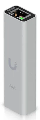 Produktbild von Ubiquiti UACC-ADAPTER-RJ45-USBC-5GE, RJ-45, USB Typ-C, Weiblich, Schwarz, Grau, LAN, 5 - 45 °C