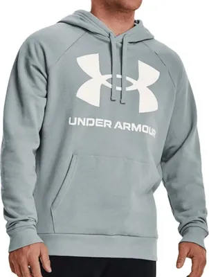 Produktbild von Under Armour Herren Rival Fleece Big Logo Hoodie - 1357093, Farbe:Hellblau, Textil:S