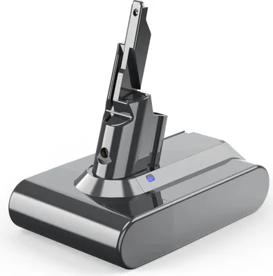 A gray Dyson V7 (SV11) replacement battery pack is shown against a white background.