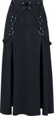Produktbild von Poizen Industries Langer Rock Damen Amaranth Maxi Skirt schwarz M