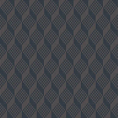 Obrázek produktu pro Profhome GR322307-DI 3D tapeta s kosočtvercovým vzorem, modrá, prachově šedá, tmavě modrá, 5,33 m²