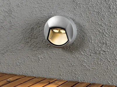 Produktbild von Konstsmide Chieri I grau lackiertes Aluminium, klares Acrylglas 7913-310