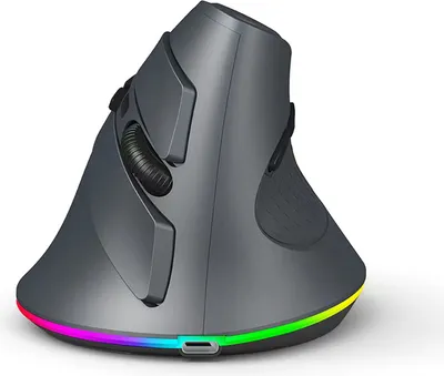 Produktbild von Vertikale kabellose Gaming-Maus, programmierbare Maus, 2,4 G Wireless + BT-Verbindung, ergonomisches Design