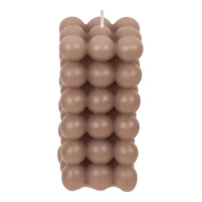 Immagine prodotto di Candela a bolle marrone 6 x 12 cm