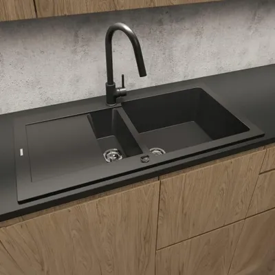 Productafbeelding van OLTENS Spoelbak van graniet, afmetingen 100 x 50 cm