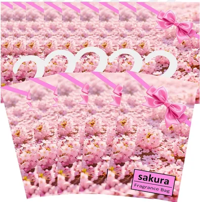 Produktbild von Lufterfrischer 14 Stück, Sakura Duft, für Schrank und Auto, langanhaltender Duft