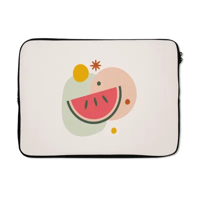 Produktbild von MuchoWow® Laptop Hülle 13 Zoll Wassermelone - Obst - Pastell Laptoptasche - Laptophülle - Sleeve - Rundumschutz
