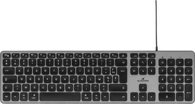 Obrázek produktu pro Klávesnice, kabelová, Bluestork KB Mac, Azerty, kompatibilní s Mac, černá