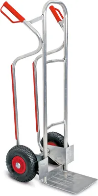 Produktbild von Hochleistungs-Sackkarre aus Aluminium mit Treppenrutschkufen, Sicherheitsgriffen uvm.