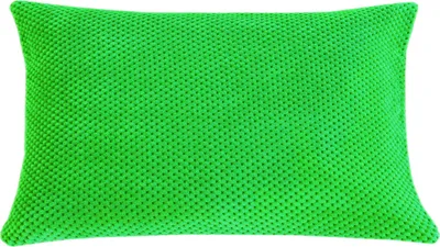 Produktbild von Kissenbezug 30x50 cm grün Kissenhülle 3D Waben Kissen Chenille Webstruktur