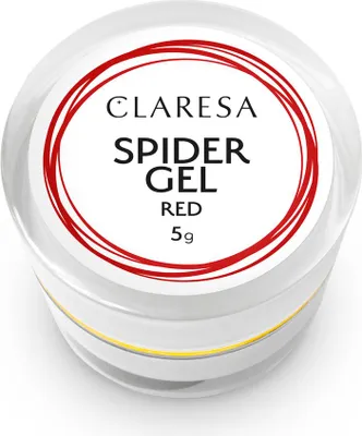 Produktbild von CLARESA SPINNENGEL Nagelgel für präzise Linien und Nail Art, elastisch, ROT, 5 g