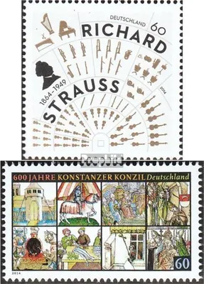 Produktbild von Briefmarken BRD (BR.Deutschland) 2014 Mi 3086,3091 (kompl.Ausg.) gestempelt Richard Strauss