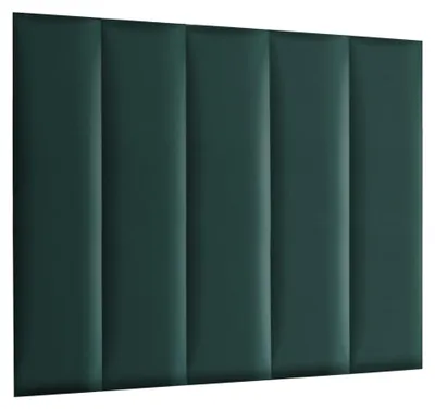 Produktbild von MG Design Polsterpaneel 30 x 120 cm in Grün - 3D Wandkissen fürs Bettkopfteil & Wanddeko, ohne Bohren, geräuschmindernd, angenehm matt mit feiner Struktur