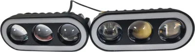 Obrázek produktu pro Sada 2 lamp se 3 světlomety pro motocykly